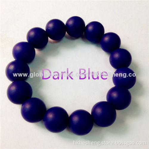 2014 Characteristic Charming Silicone Teething Beads, Food-grade and BPA-free